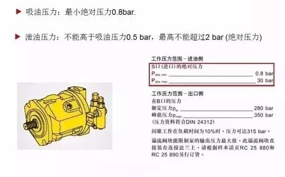 力士樂(lè)A10VSO液壓泵安裝要求